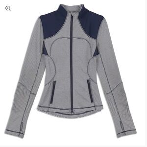 ♥️… Lululemon Forme Jacket Inkwell Gingham sz 12